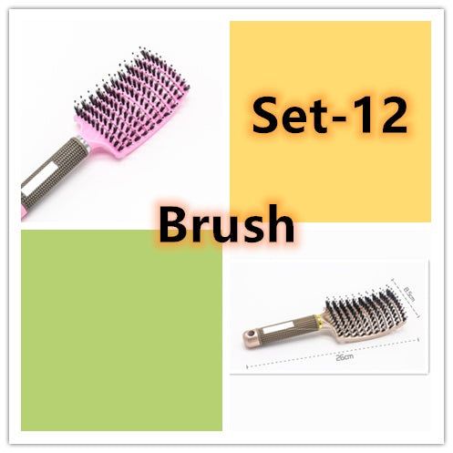 Hairbrush Anti Kit Brushy Women Detangler Hair Brush Bristle Nylon Scalp Massage Teaser Hair Brush Comb Hairbrush Anti Kit Brushy Women Detangler Hair Brush Bristle Nylon Scalp Massage Teaser Hair Brush Comb